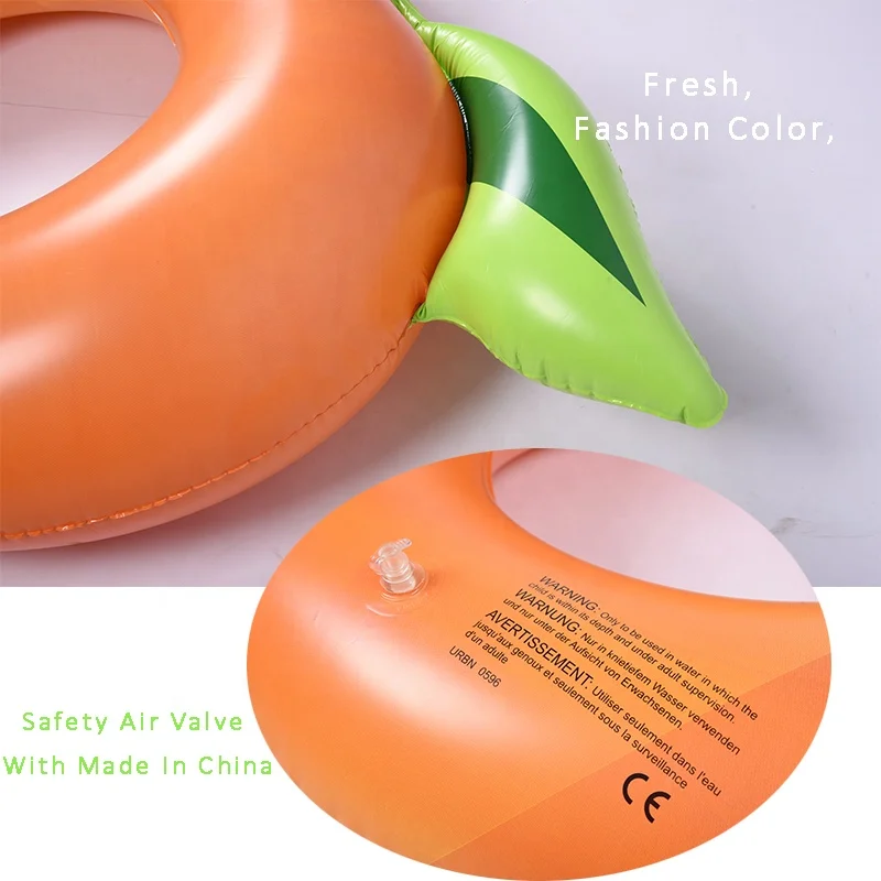 Sunshine Fruit Floatie Adult Inflatable Peche Fruit Swim Ring Tube ...