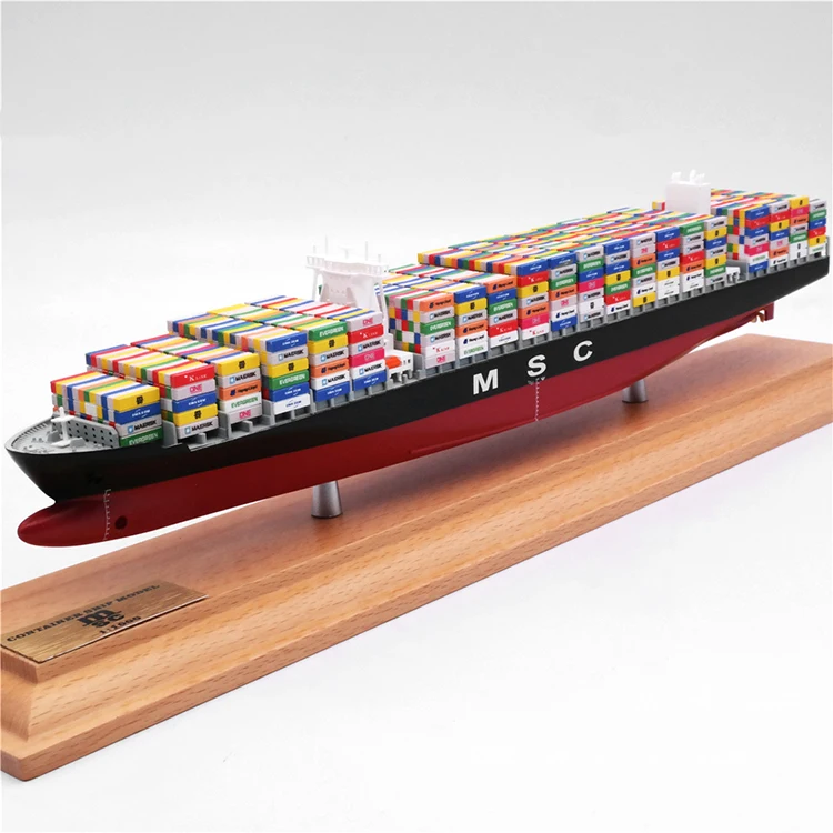 【A】Customizable 35cm MSC Plastic Cargo Container Model Nautical Shipping Agent Shipping Gift O.A.S Container Model Factory