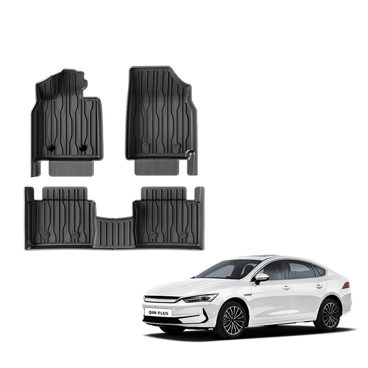 For Byd Qin Plus Car Accessory Interior Tpe Kids Floor Mats Floor Liner Waterproof Car Carpet Mats Foot Pad
