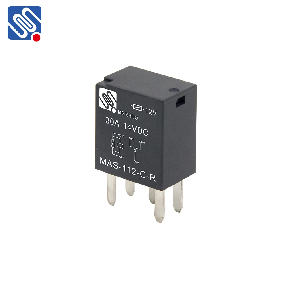 Meishuo MAS Mini Auto Relay 12V 30A 5 Pin Car Relay 12V 20/30A Automotive Relay