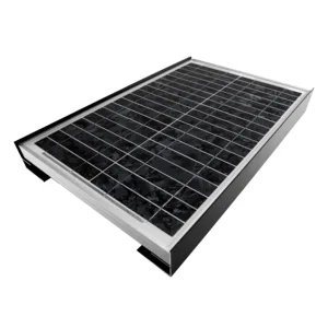 Aluminum Silver Black Twin Pack Solar Panel Mounting Rails Brackets Rails Structure for Solar System Marine Automotive
