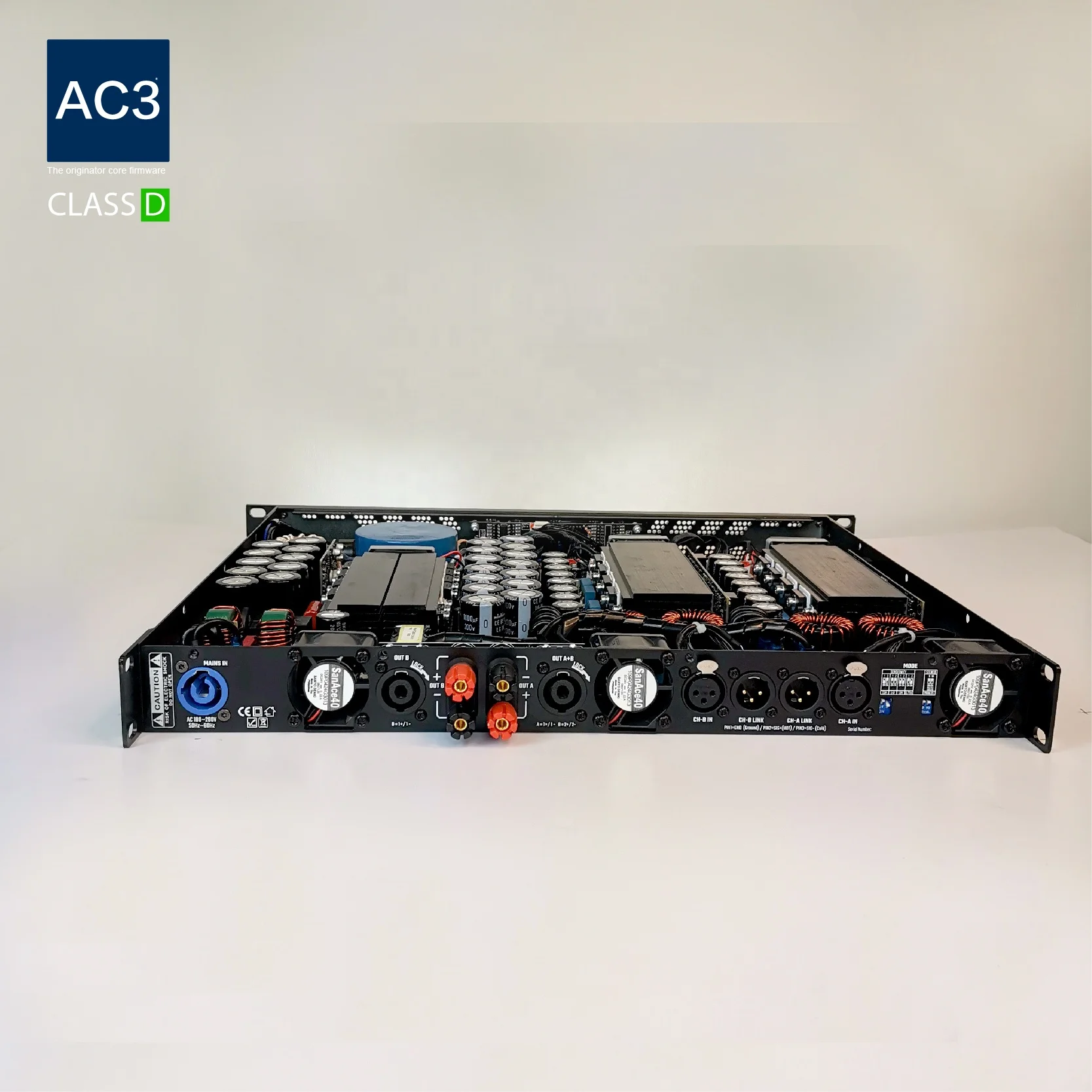 Professional 1U Two Channels Digital Power Amplifier 2600w Suitable for Performance Sound System High-powered Subwoofer