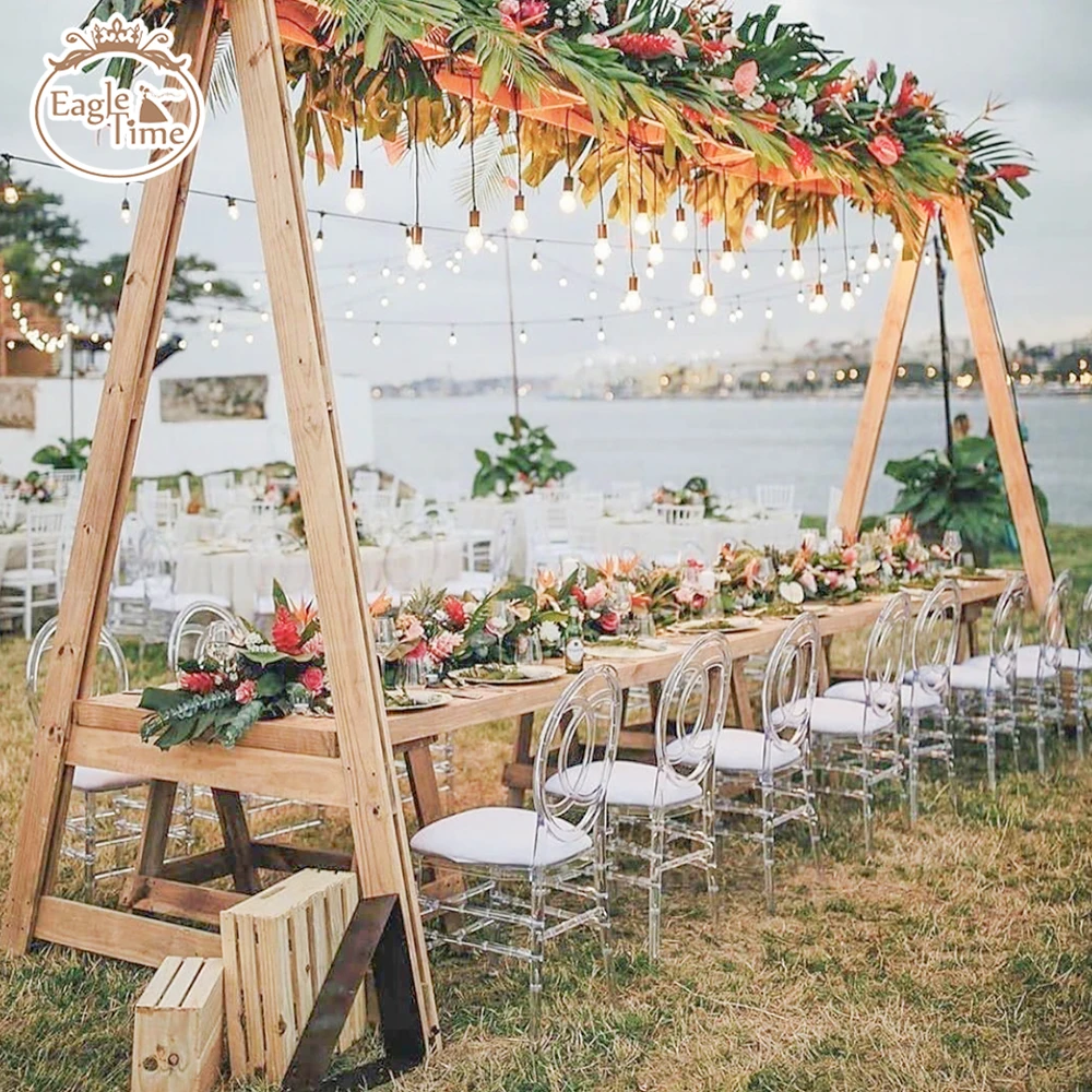 Good Quality Clear Unbreakable Stackable Acrylic Chairs Event Wedding  Furniture Crystal Polycarbonate Chairs