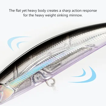 Cheery Lure Bait Spearhead Minnow Trembling Sinking 8g 12g 15g Mandarin Fish Bass Artificial Hard Bait Stainless Steel Trolling – Minnow – view 4