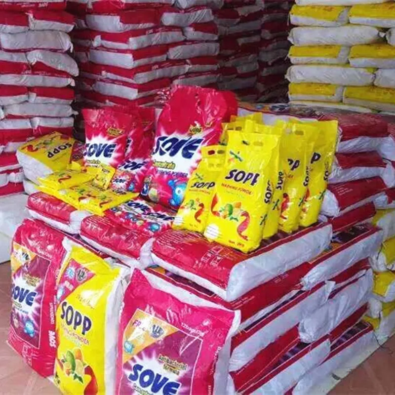 Small Packet Nature Detergent Washing Powder Raw Material Cheapest Detergent Powder