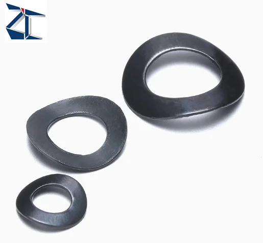 product fast delivery conical spring carbon steel manganese steel surface treatment black custom elastic locking wave spring washer-57