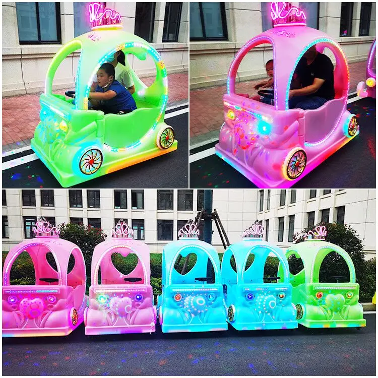 Новый детский Аккумуляторный автомобиль принцесса поплавок Габон для двух человек светоизлучающий электромобиль площадка бампер автомобиля завод оптом