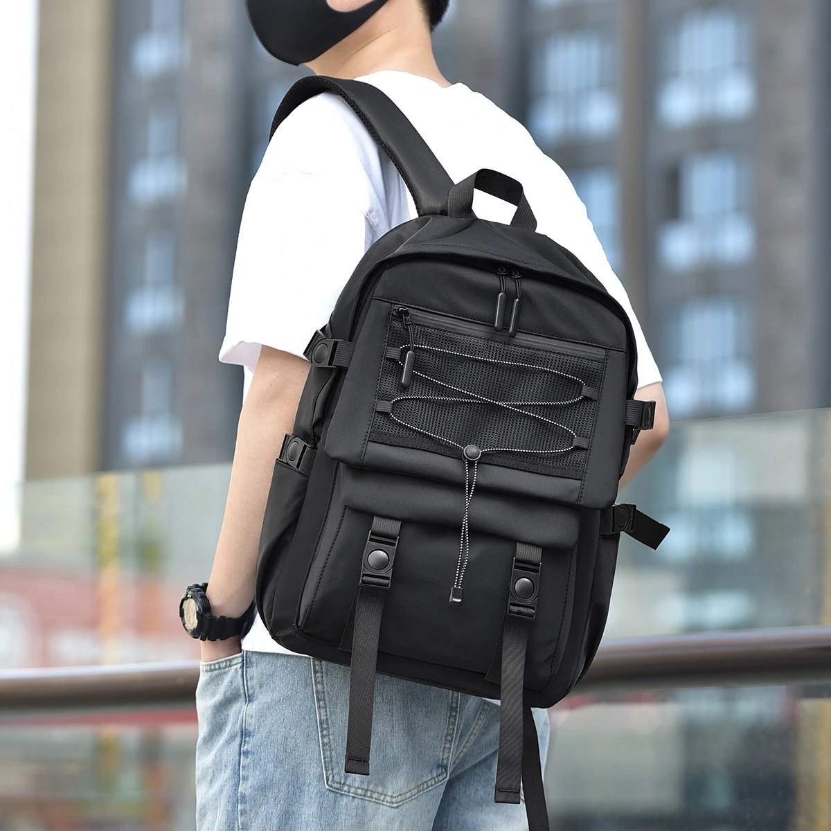 Personalized Fashion Men's Bag Laptop Backpack for College