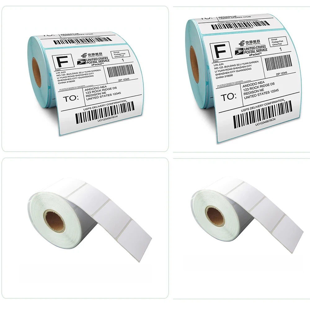 Thermal Label Paper - Durable Adhesive Stickers for Shipping