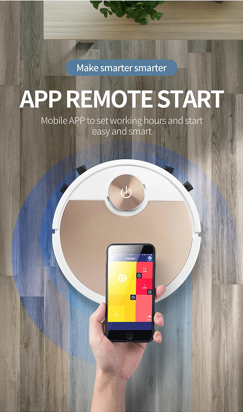 Homefish Oem Robotic Vacuum & Mop With An Smart Navigation System Best Robot Vacuum For Carpet