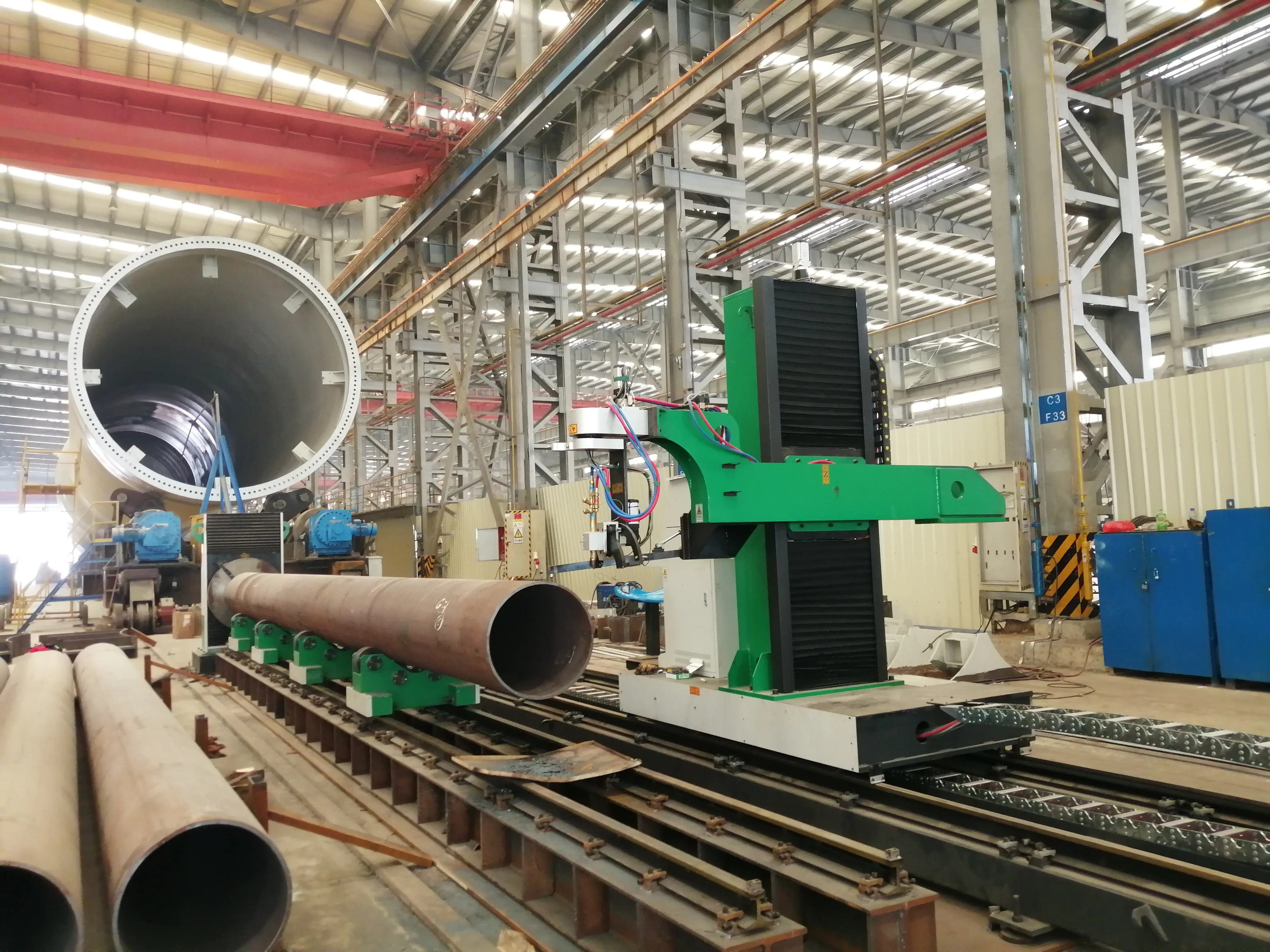 Auto Large Diameter Pipe Cutting Machine Stainless Steel Pipe CNC Plasma Pipe Cutting Machine