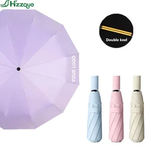 Portable All-Weather Automatic/Manual Folding UV50+ Waterproof Travel Umbrella Windproof Sunshade-for Office & School Use