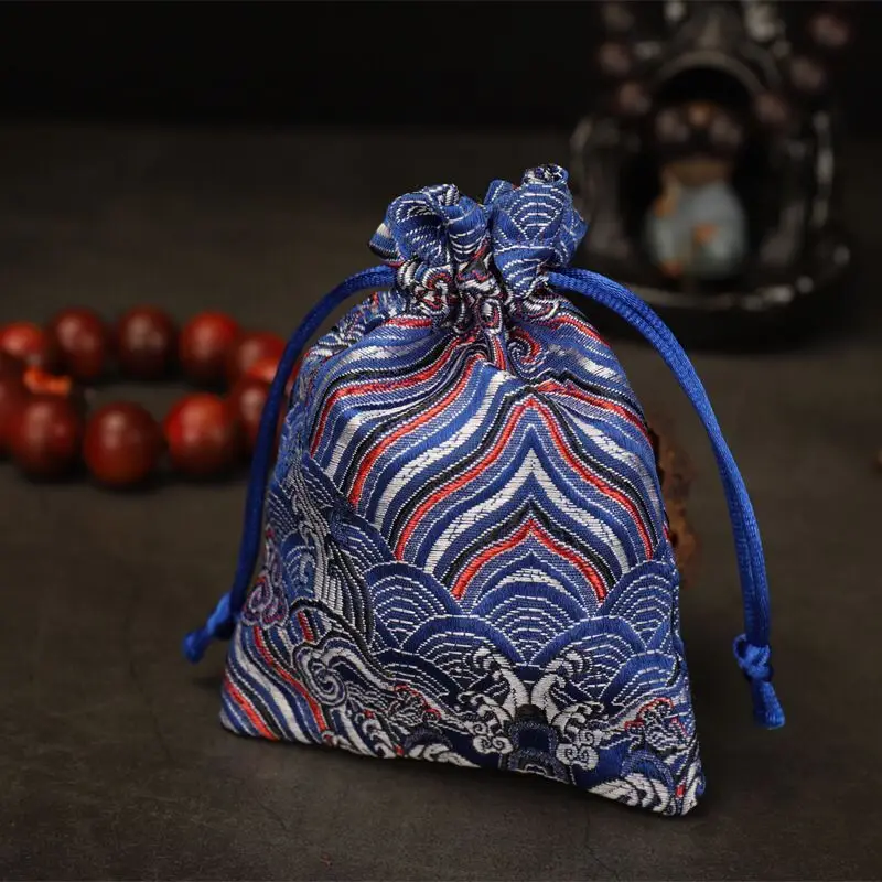 Оптовая продажа парчовый браслет 90x120 мм в китайском стиле Подарочные Упаковочные пакеты для ювелирных изделий