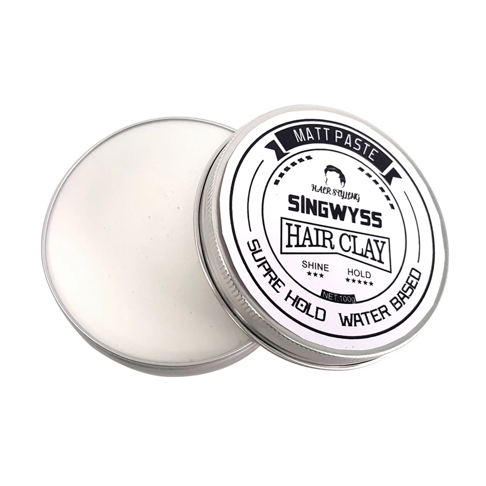 High Level Customized Logo  Matte Hair Wax Private Label Hair Clay Matte Finish Texture Paste Mud