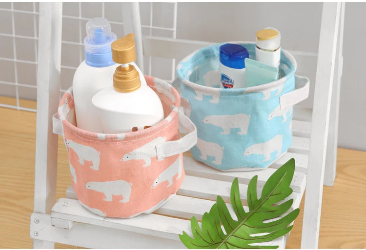 Customized Polyester Dirty Clothes Storage Bucket Home Hamper Bathroom Large Capacity Foldable Laundry Basket Carton Box 10pcs supplier