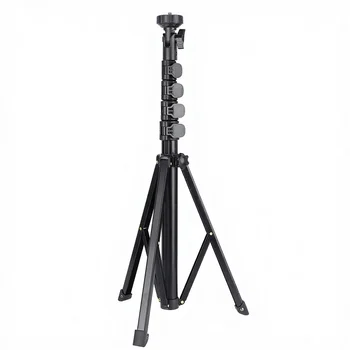 Atyhao FL019 Photography Tripod with Adjustable Multifunction Aluminum Alloy Mobile Phone Holder Black 3-Leg Knob Lock detail image