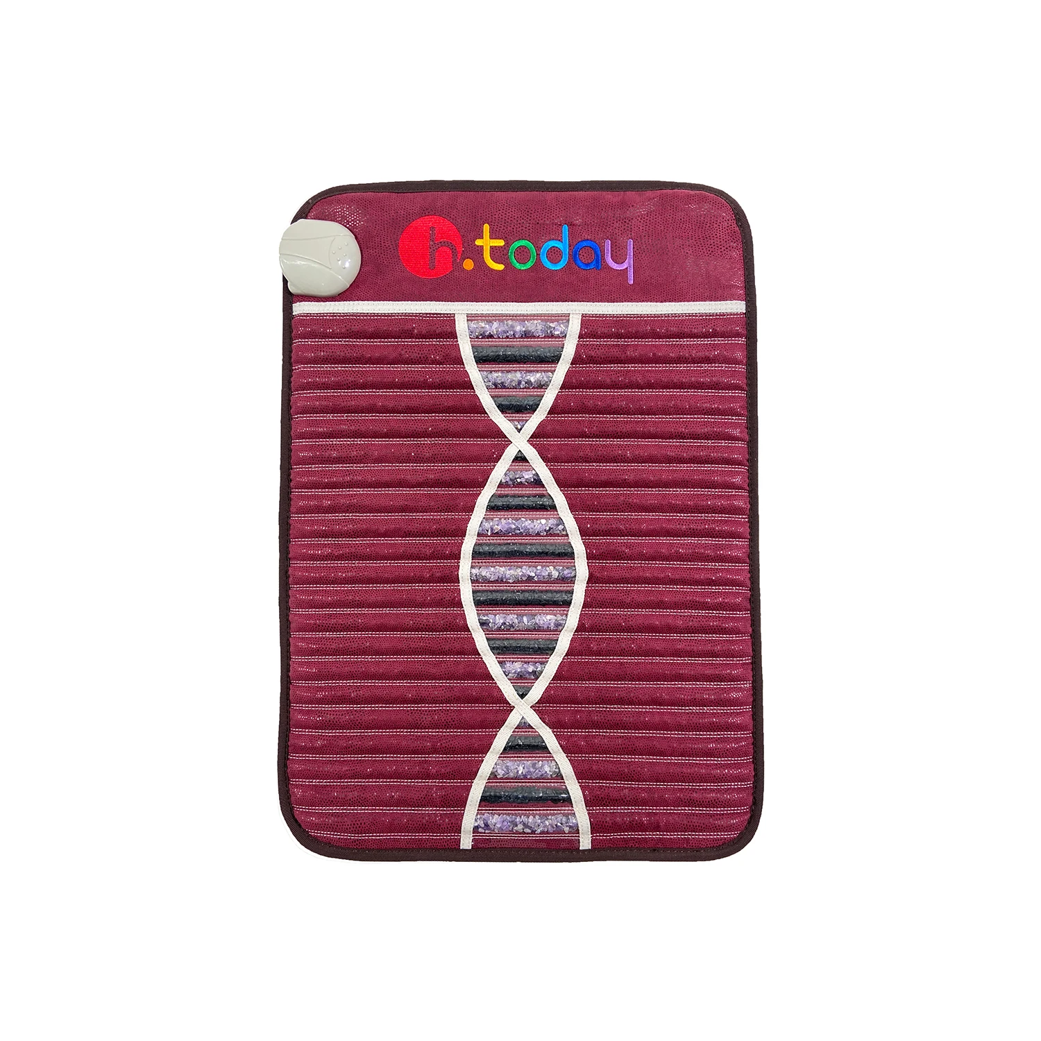 Small Non-Magnetic Wire Amethyst Negative Ion Massage Cushion Comfortable Fabric with Natural Amethyst Heating Pad