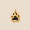Hand-shaped brush pendant-Gold
