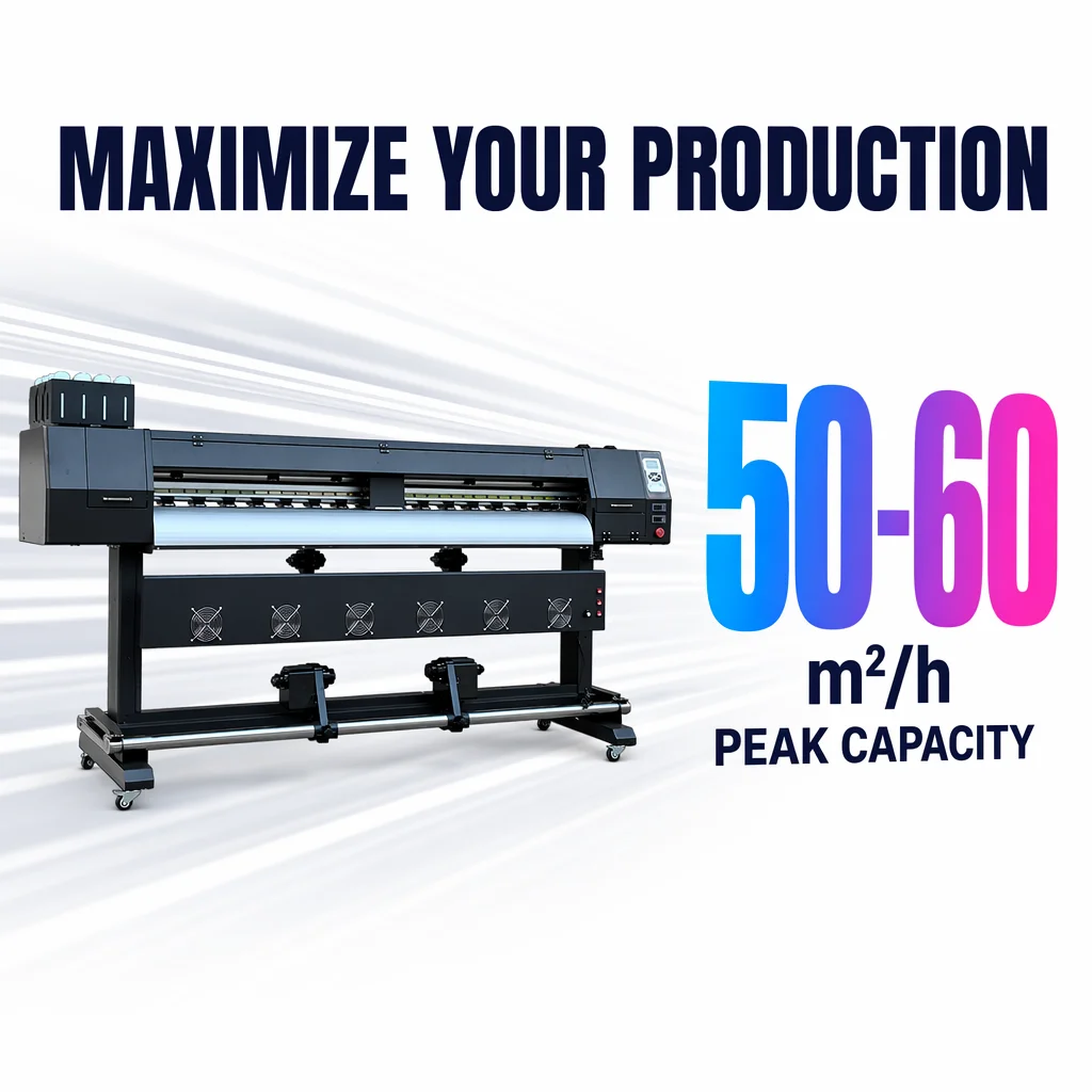 High Speed for I3200 Heads Sublimation Printer for Egg and Flex Textile for Polyester Printing