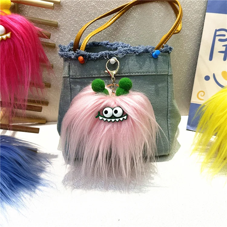 Cute Cartoon Monster Plush Keychain - 18cm Soft Eco-Friendly Doll