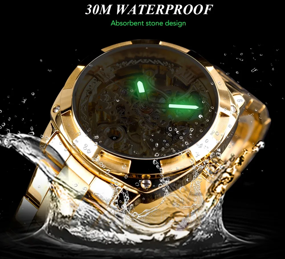 FORSINING Orologio Da Uomo Di Lusso Con Tourbillon A Automatica Inossidabile