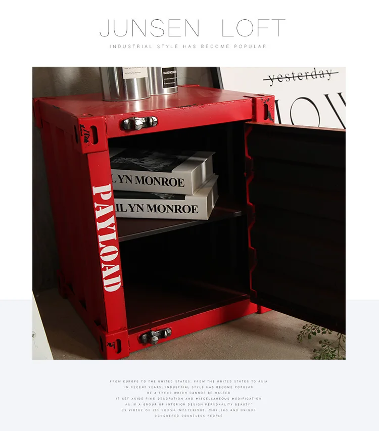 Modern Punk Simple Container Cabinet Industrial Style Locker Wrought ...