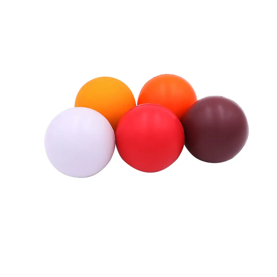 Custom Logo Pu Foam Anti Stress Ball Colorful Round Smush Ball Stress 