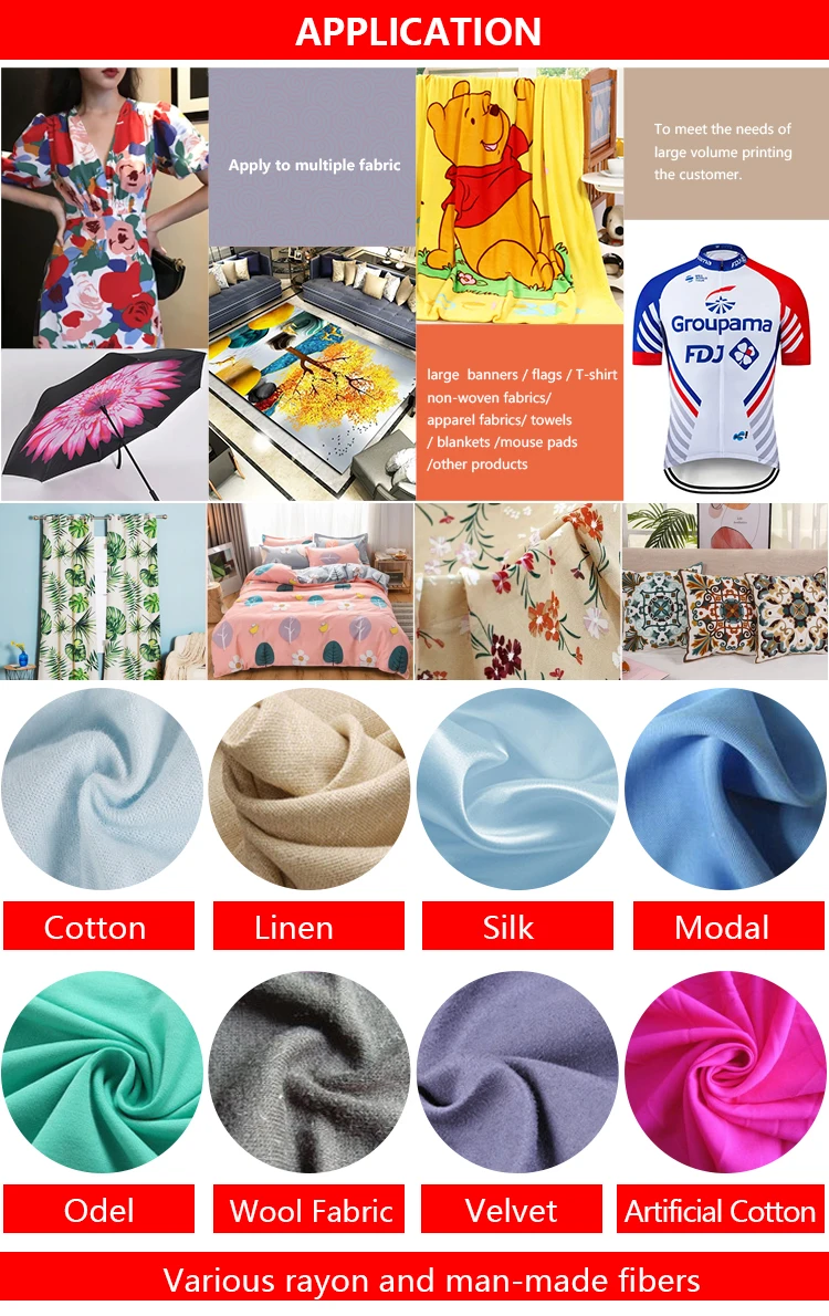 High Speed Digital Textile Printing Machine on Demand Fabric Printing Digital Printing on Canvas Fabric
