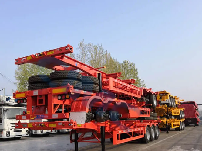 35 tons Trailer 40ft Skeleton Semi Trailer with 2 Axles