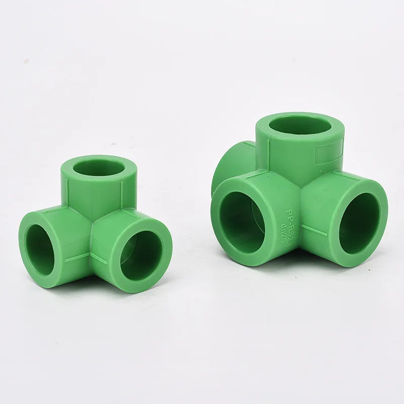 PPR Special Corner Three Way Four Straight Angle All Plastic Cross Hot and Cold Water Pipe Joint Hot Melt Fittings