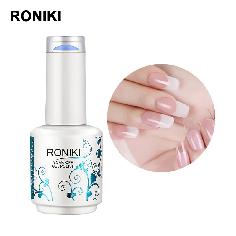 RONIKI Private Label Fast Drying Color Extend Liquid Jelly Nail Gel Polish Wholesale Hard clear Uv Extension Gel