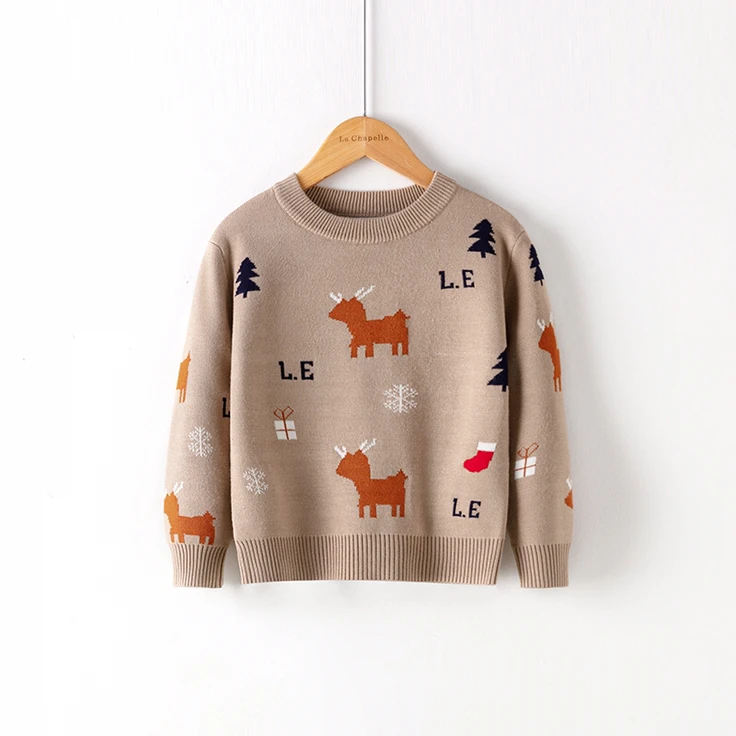 RTS Cute Pattern Sweaters Kids Pullover Baby Christmas Sweaters Ready to Ship