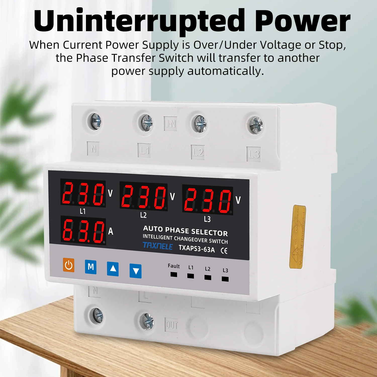 Inverseur de source automatique sur manque secteur monophasé 100A