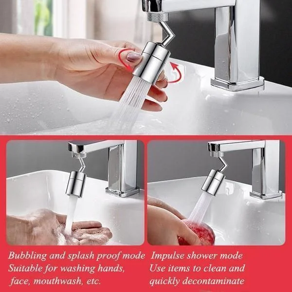 LOW MOQ Rotate Water Outlet Faucet 720 Degrees Universal Splash Filter Faucet