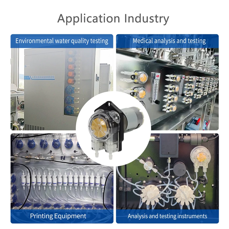 JIHPUMP MN1A Series Medical Chemical Detergent Peristaltic Dosing Pump 30W Power for Wastewater Treatment Irrigation Agriculture