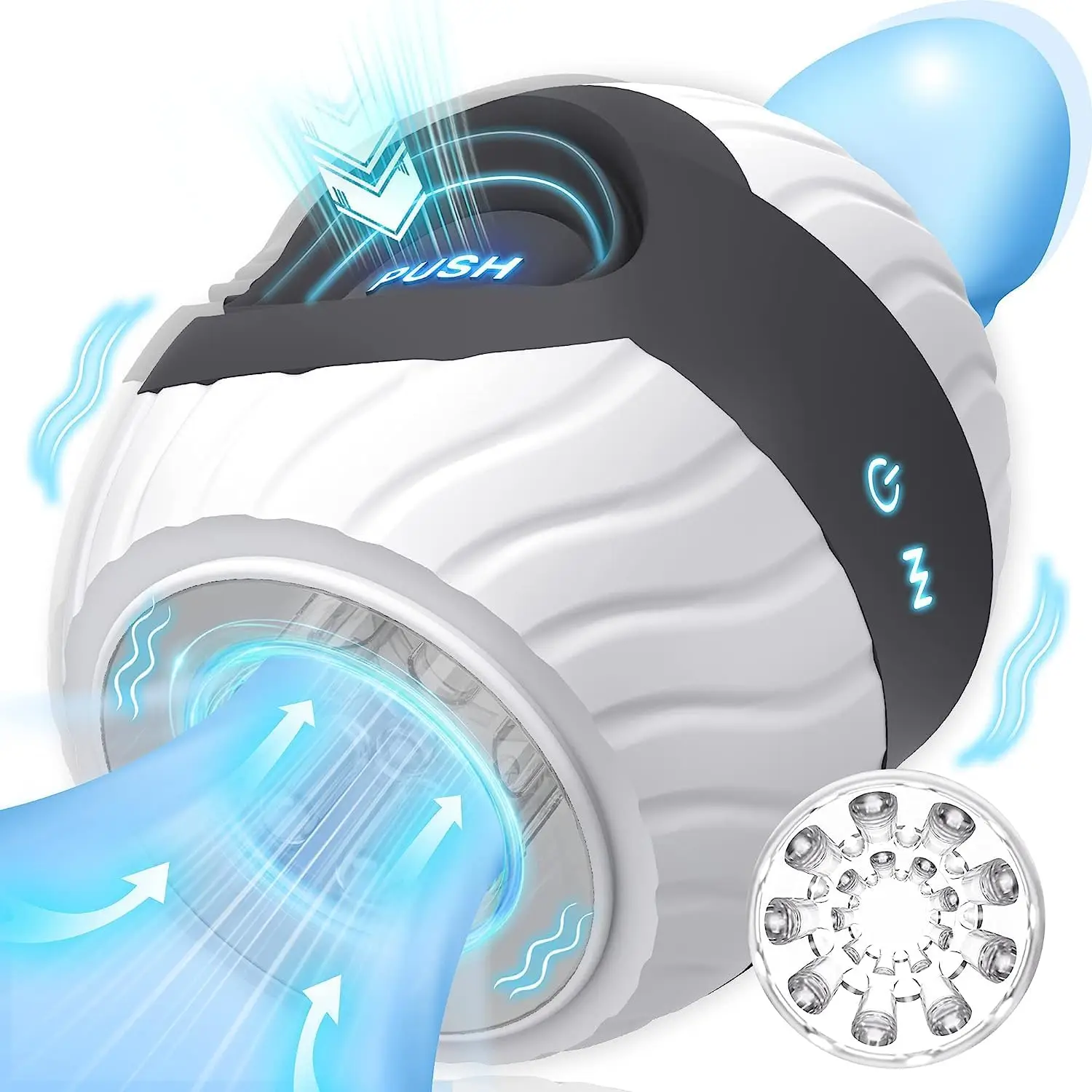 Tron Auto Open-Ended Masturbator Machines Hands-Free Training Automatic  Male Masturbation Cup Oral Sex Toy for Men Masturbating