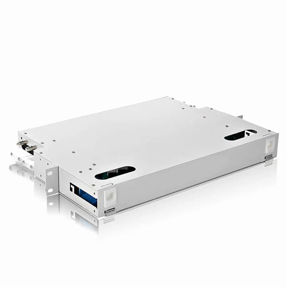 Rack Mount Fiber Distribution Frame 12 Port ST Connector Robust Modular ODF Panel Compact Steel Easy Cable Termination
