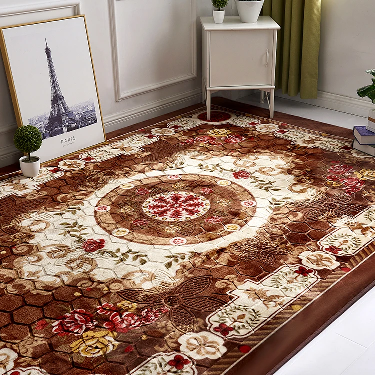 Print Custom Pattern 3D Raschel Wool Room Rug Carpets for Livingroom Floor