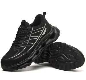 JIANKUN Stock 10KV Electric Insulation Anti-smash Anti-puncture Safety Shoes Steel Toe Non-slip Work Shoes for Construction Site