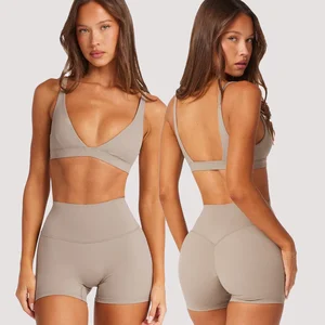 High Quality Personalized Soft Pilates Wrap Flexible Quick Dry Workout High Impact Custom Logo Sports Bra Women