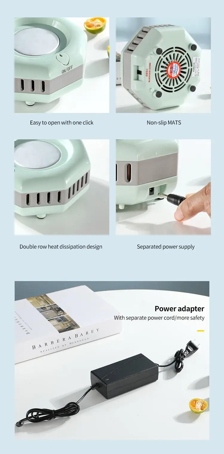 Summer Portable Electric Instant Smart Beverage Wine Cooler Cup Holder Desktop