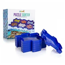 Stackable Plastic  Puzzle Shaped Puzzle Sorting and Storage Trays