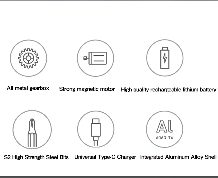 Xiaomi Mijia Cordless Electric Screwdriver Power Set Rechargeable
