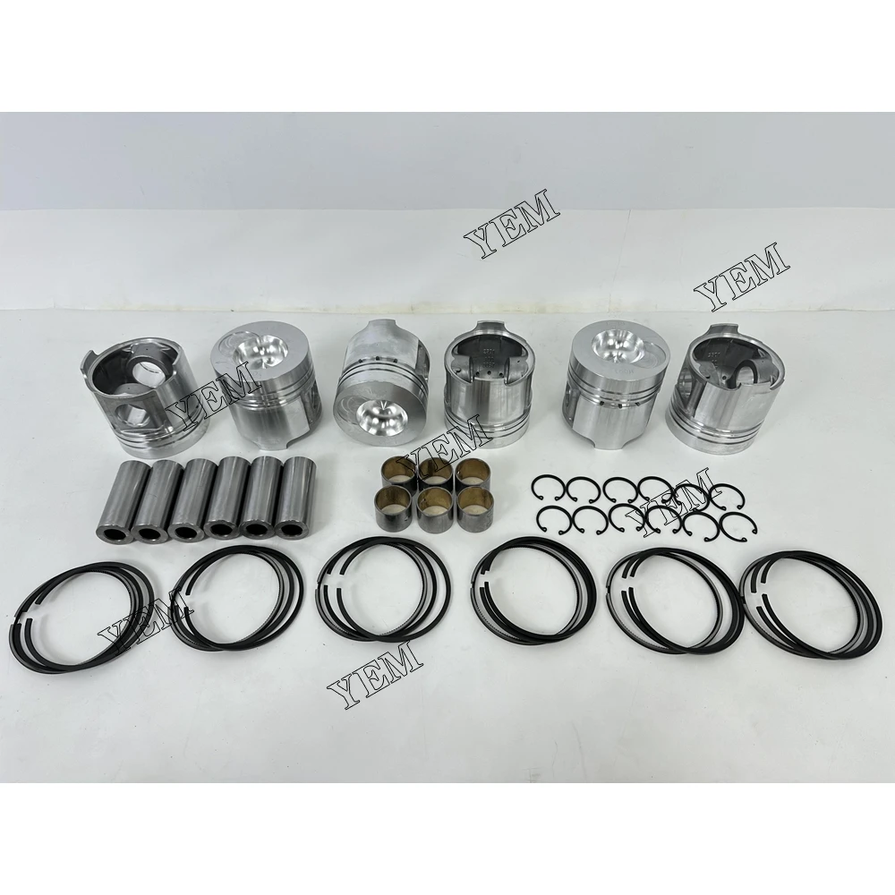 Agricultural Engine Parts LR6108 Piston Piston Ring Assembly for YTO LR6108 Piston Piston Ring Assembly 2