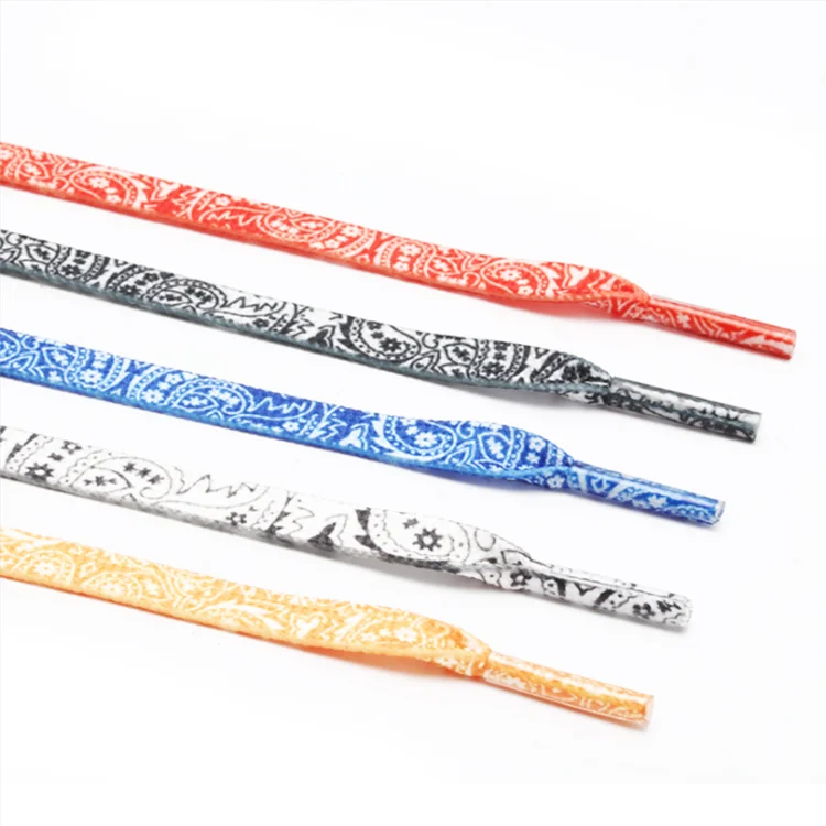 
 Оптовая продажа, высококачественные дешевые шнурки для кроссовок с цветами кешью, яркие бледные шнурки  