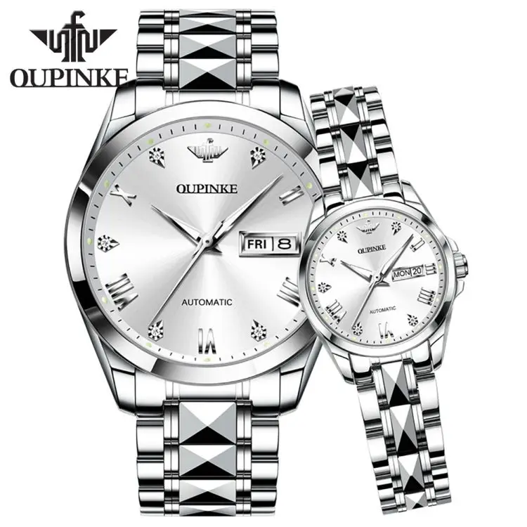 OUPINKE 3171 Luxury Automatic Mechanical Watch for Couples  display picture 1