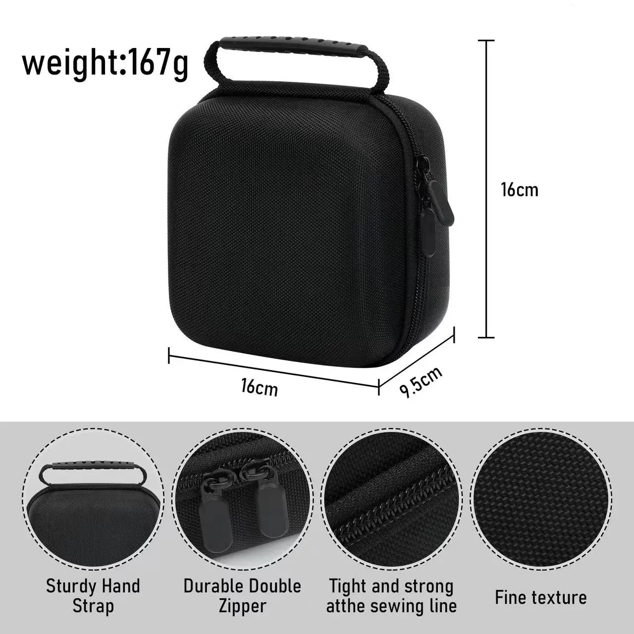 High Quality Anti-scratch Shockproof Storage Bag Travel Carrying Case for Apple 2024 Mac Mini M4/M4 Pro Protection Box