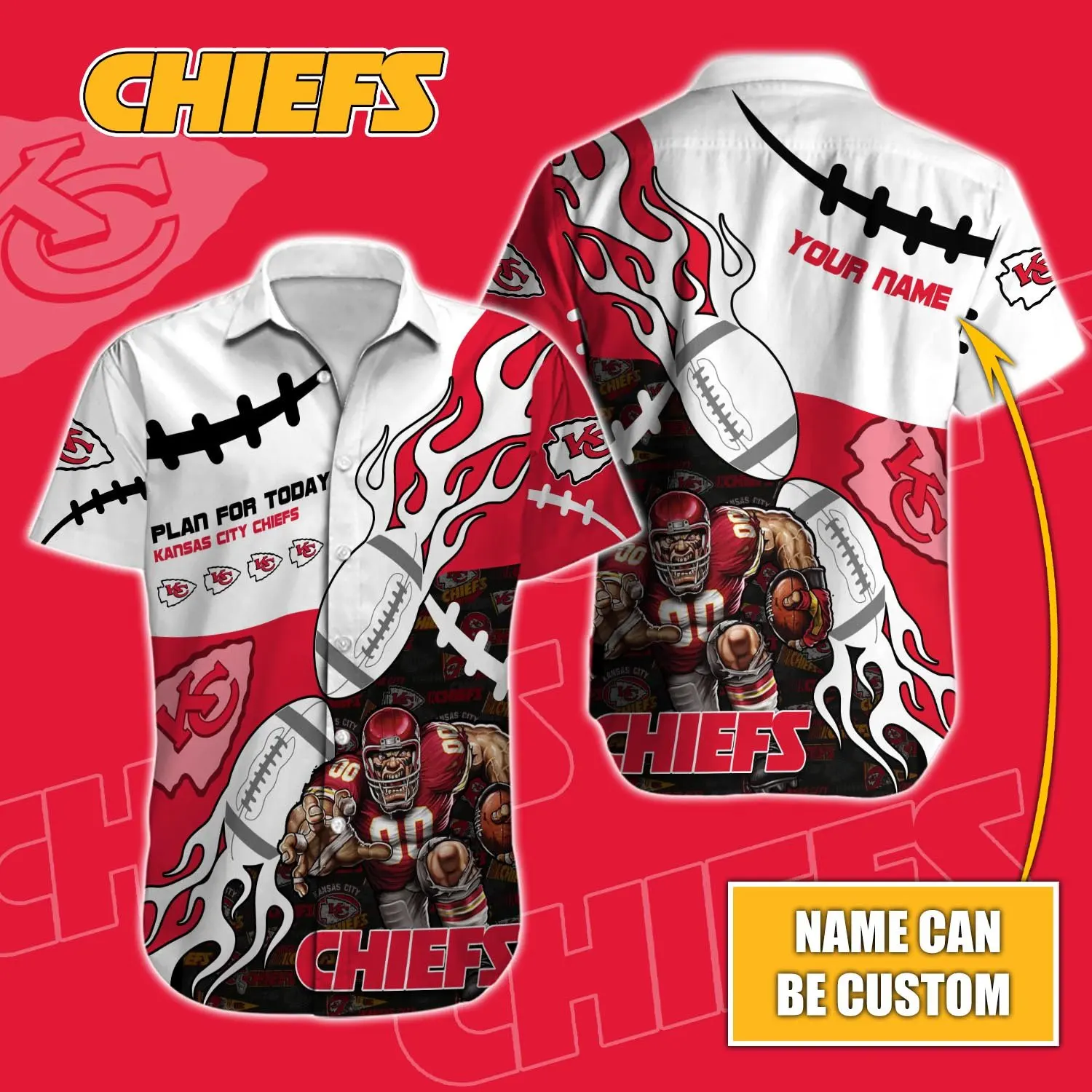 Kansas City Chiefs Superman NFL custom print graphic T-Shirt small