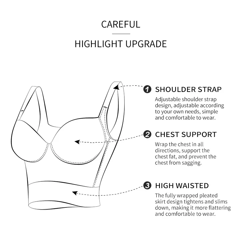 Ladymate Odm/oem Sujetadores Push Up De Talla Grande Woman Deep Cup Bra Everyday Bras Hides Back