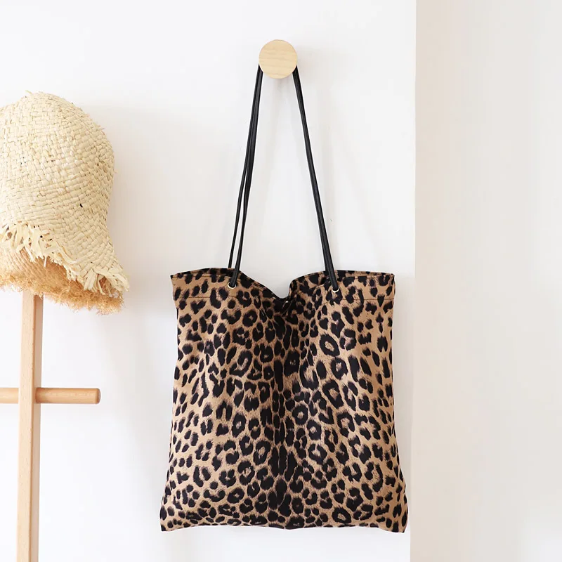  Leopard Shoulder Bag Soft Large Tote Purse Handbag